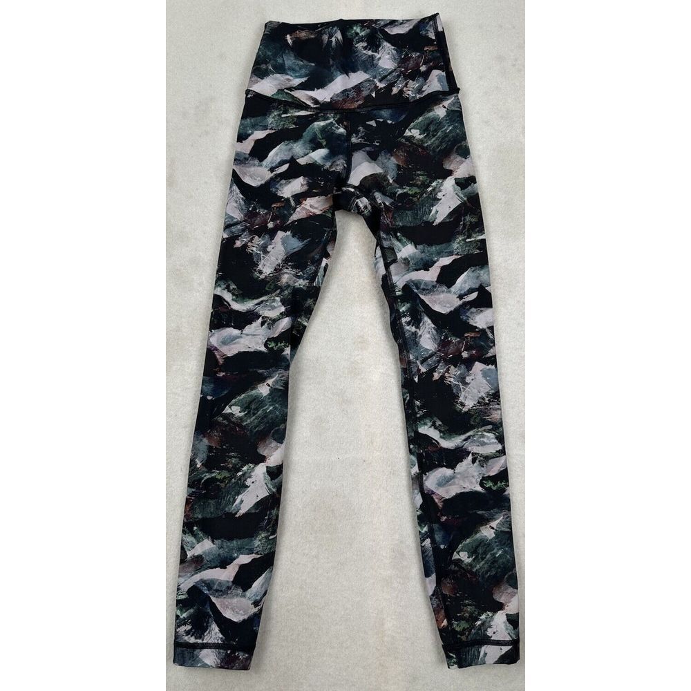Lululemon Wunder Under High Rise Glacier Camo Size‎ 2